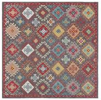 Ковер комнатные Beliani Finike, многоцветный/синий цв./красный цв., 200 см x 200 см