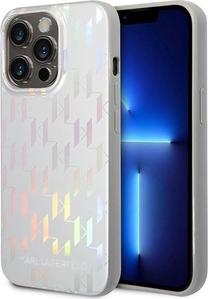 Чехол для телефона Karl Lagerfeld KLHCP14LLGMMSV3, серебристый цв., Apple