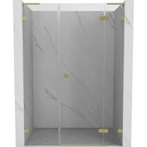Dušo durys Mexen Lunar L Right, 125 cm x 200 cm, aukso sp./grūdintas