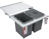Atliekų rūšiavimo sistema Franke Garbo 60-2, 2 x 18l l, pilka sp.