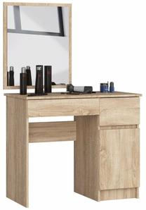 Kosmetinis staliukas Akord Furniture Factory P-2/SL, sonoma ąžuolo sp., 142 cm x 50 cm x 90 cm