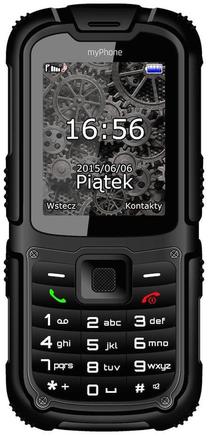 Telefons ar pogām MyPhone Hammer 2, 64 MB, melns krās.