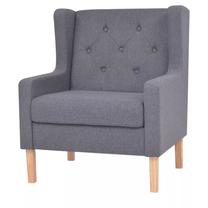 Krėslas VLX Fabric 245452, pilka sp., 68 cm x 76 cm x 90 cm