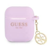 Austiņu futlārs Guess GUA2LSC4EU Airpods/Airpods 2, violeta krās.