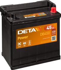 Akumuliatorius Deta Power DB450, 12 V, 45 Ah, 330 A