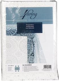 Staltiesė 4Living, balta, 137 x 182 cm
