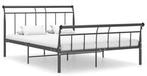 Lova dvigulė VLX Metal 325039, 140 x 200 cm, juoda sp., be čiužinio, su grotelėmis