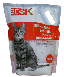Kačių kraikas Besk, silikagelinis, 3.8 l