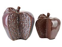 Dekoratyvinė figūrėlė, "obuolys" Mondex Saggio, ruda sp., 12 cm x 10 cm x 12.5 cm