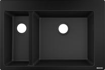 Кухонная мойка Hansgrohe Built-In Sink S510-F635, силикат, 77 см x 51 см x 19 см, графитовый черный цв.