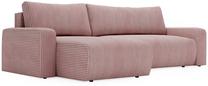 Kampinė sofa - lova Polak Meble Aragon, rožinė sp., 245 x 150 cm x 85 cm