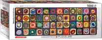 Dėlionė Eurographics Wassily Kandinsky Color Square, 32 cm x 96 cm, 1000 vnt., įvairių spalvų