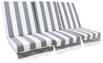 Lauko baldų pagalvių rinkinys Home4you Montreal T0893961, balta sp./pilka sp., 114 x 52 cm