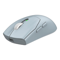 Bezvadu spēļu pele MSI Forge GM340 W, 2.4 ghz / bluetooth / usb, gaiši zila krās.