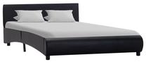 Кровать полтора места VLX Bed Frame, 120 x 200 cm, черный цв., без матраса, с решеткой