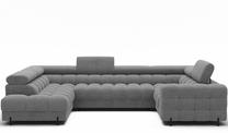 Kampinė sofa Fectory, pilka sp., 205 x 346 cm x 93 cm