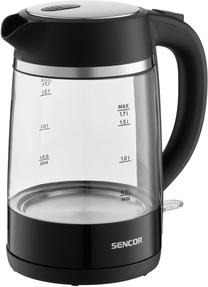 Elektrinis virdulys Sencor SWK 2711BK, 1.7 l, skaidri sp./juoda sp.