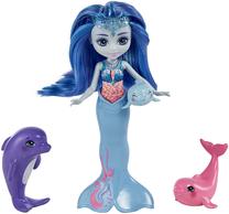 Кукла Mattel Enchantimals Enchantimals Dolphin Family HCF72, 15 см, многоцветный