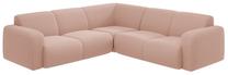 Kampinė sofa Micadoni Molino Boucle, šviesiai rožinė sp., 252 x 252 cm x 75 cm