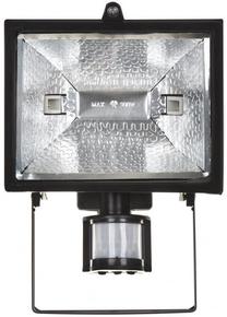 Prožektor liikumisanduriga, seinakinnitus Actis ACS-HALOPAK 500W+, 500 W, IP44, must v.