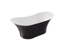 Vonia, laisvai pastatoma Besco Amber Glam, 170 cm x 80 cm x 72 cm, ovalas, grafito sp.