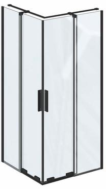 Dušo kabina Ravak RORV2 X14V70300Z1, kvadratinė, be padėklo, 90 cm x 90 cm x 195 cm, juoda sp./skaidrus