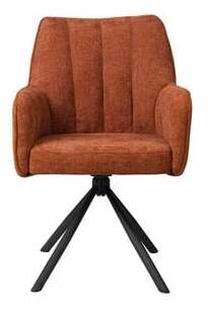 Valgomojo kėdė Joshua, matinė, oranžinė, 65 cm x 58 cm x 91 cm