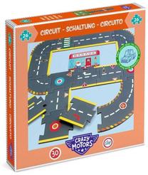 Puzle Djeco Crazy Motors City Circuit DJ05498, 55 cm x 87 cm, 26 gab., pelēka krās.