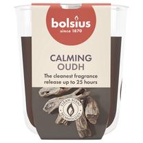 Žvakė, aromatinė Bolsius Calming Oudh, 25 h, ruda sp.