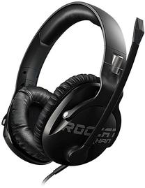 Vadu spēļu austiņas Roccat Khan Pro, melna krās.