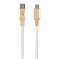 Vads Guess Ebossed Logo USB Type-C Vīrietis, Lightning Vīrietis, 1.5 m, zelta krās.