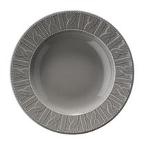 Lėkštė sriubos Kütahya Porselen, Ø 22 cm, pilka sp.