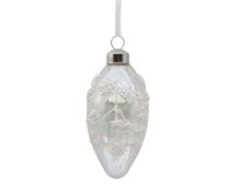 Eglītes rotājums Christmas Touch EBG340502, balta krās., 10.6 cm, stikls