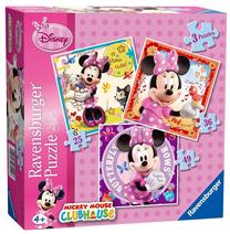 Пазл 3in1 Ravensburger Minnie Mouse 07244, 18 см x 18 см, 110 шт., многоцветный