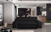 Sofa Porto Two Soft 11, juoda sp., 90 x 190 cm x 98 cm