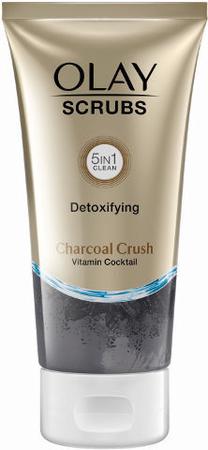 Sejas skrubis Olay detoxifying charcoal crush, 150 ml