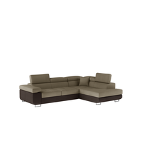 Kampinė sofa Anton Monolith 09, Monolith 29, ruda sp., dešininė, 202 x 275 cm x 90 cm