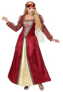 Kostīms bērniem, viduslaiku princese Widmann Medieval Princess, zelta krās./sarkana krās., L