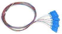 Кабель Extralink 10123, SC/UPC x 12, 1.5 м, многоцветный