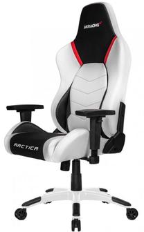 Žaidimų kėdė AKRacing Arctika, balta/juoda/raudona