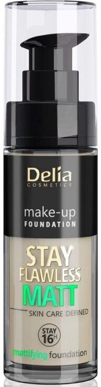 Skystas makiažo pagrindas Delia Cosmetics Stay Flawless Matt, 404 cashmere, 30 ml