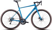 Velosipēds šosejas Cube Attain Race, 27 ", 21" rāmis, zila krās.