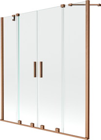 Vannas siena Mexen Velar Duo II, 140 cm x 150 cm, brushed copper krās./rūdītais