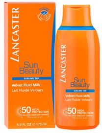 Pienelis įdegio priežiūrai Lancaster Sun Beauty Velvet Fluid SPF50, 175 ml