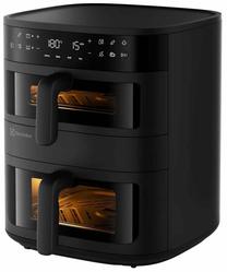 Karšto oro gruzdintuvė Electrolux 800 serija Dual EAFD11B, juoda sp., 2700 W, 11 l