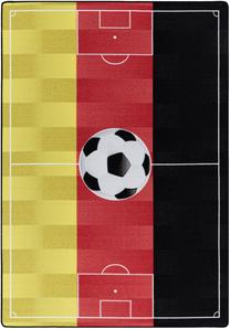 Ковер комнатные Ayyildiz Play Soccer Stadium Germany, желтый цв./черный цв./красный цв., 120 см x 80 см