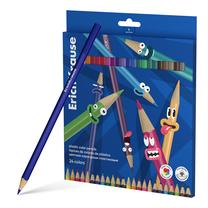 Spalvoti pieštukai Erich Krause Color Friends triangular, 24 vnt.