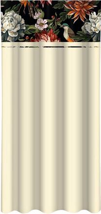Nakts aizkari ZMK-091, balts krās./dzeltens krās./melns krās., 160 cm x 270 cm