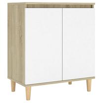Komoda VLX 806072, balta sp./medžio sp., 70 cm x 35 cm x 60 cm