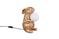 Galda stāvlampas Reality Rabbit R56511079, G9, 5W, balta krās./zelta krās.